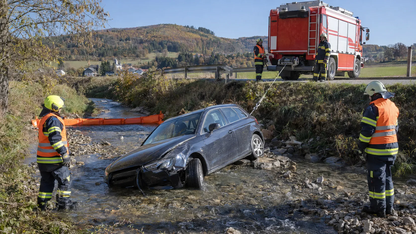 Gallery image 1 - PKW-Bergung aus dem Beispielbach