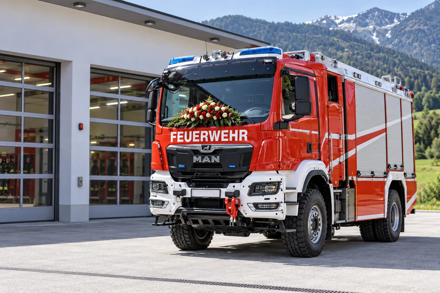 Fahrzeugsegnung des neuen Tanklöschfahrzeugs