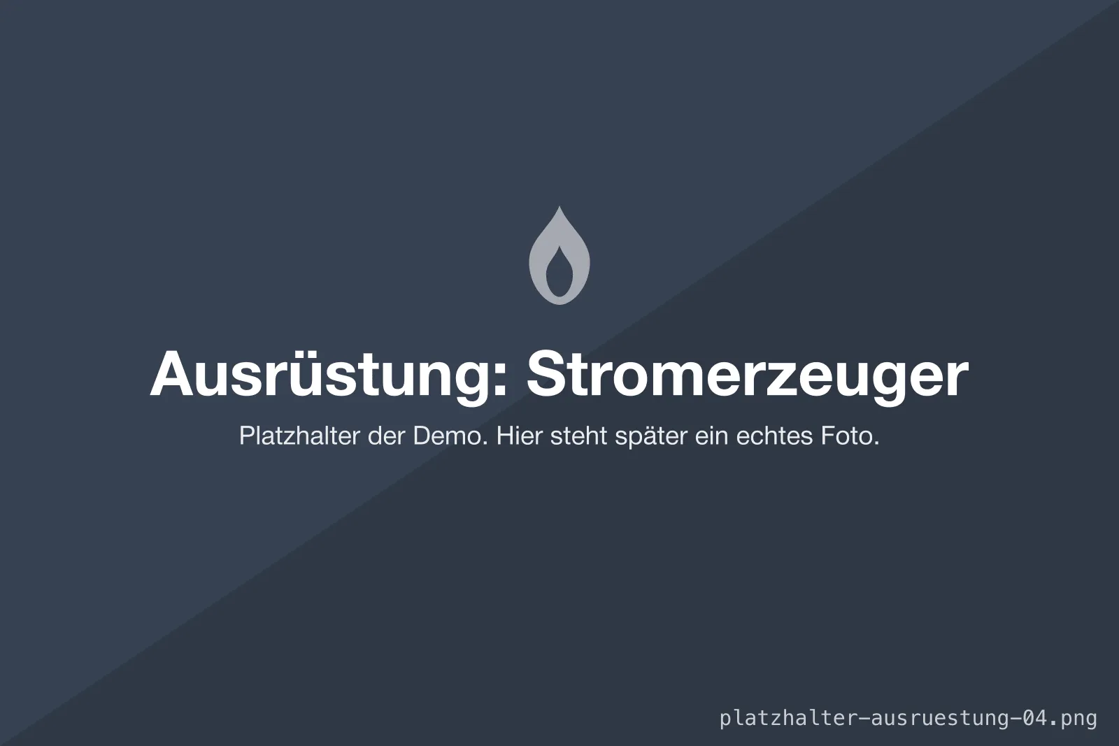 Stromerzeuger mit Lichtmast
