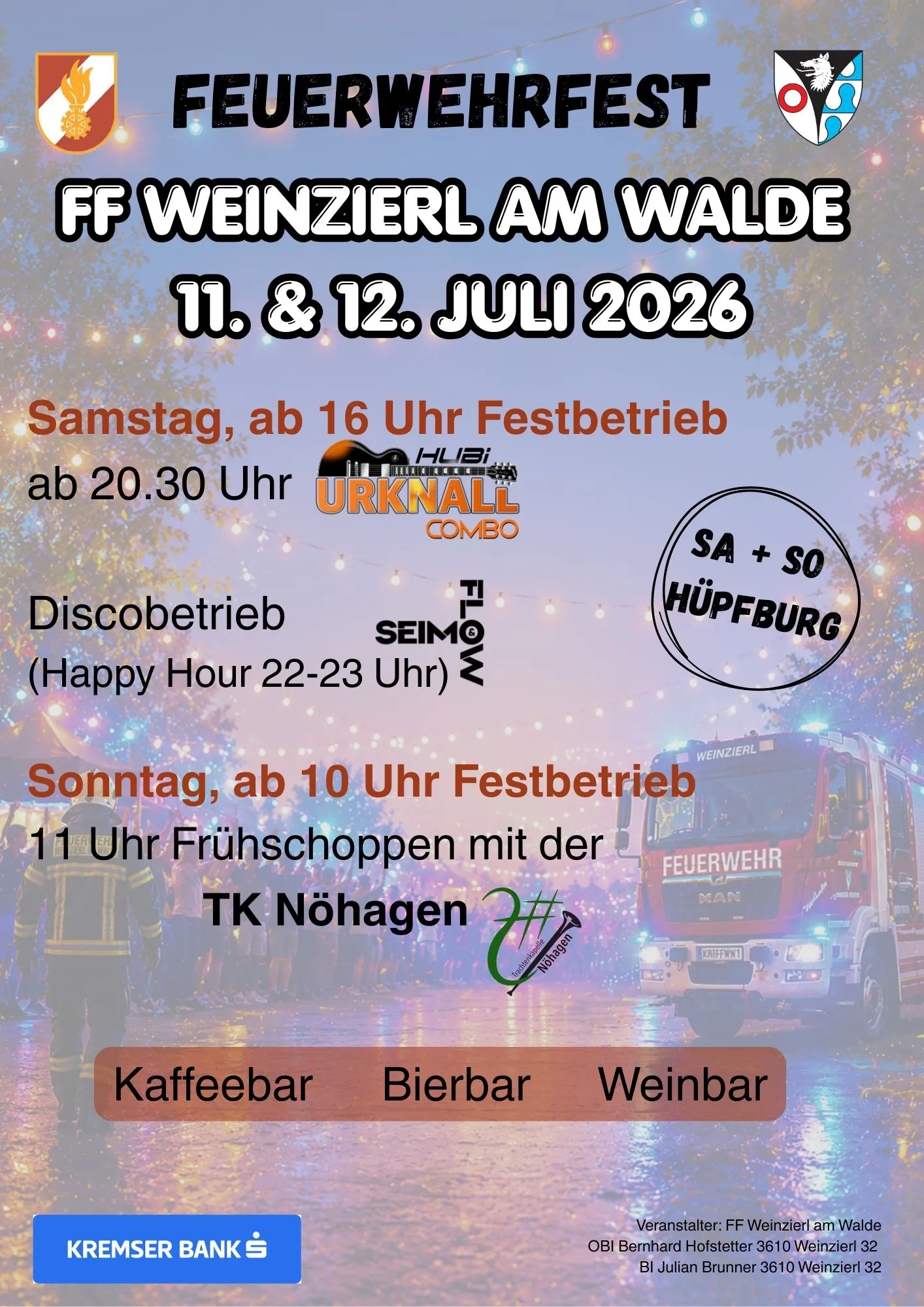 Gallery image 1 - Feuerwehrfest 2026 - FF Weinzierl am Walde
