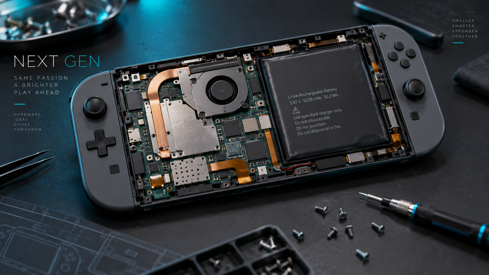 Nintendo Switch 2 EU Revision Teardown Shows 1 Percent Smaller Battery and Exposed Joy-Con Rail Screws