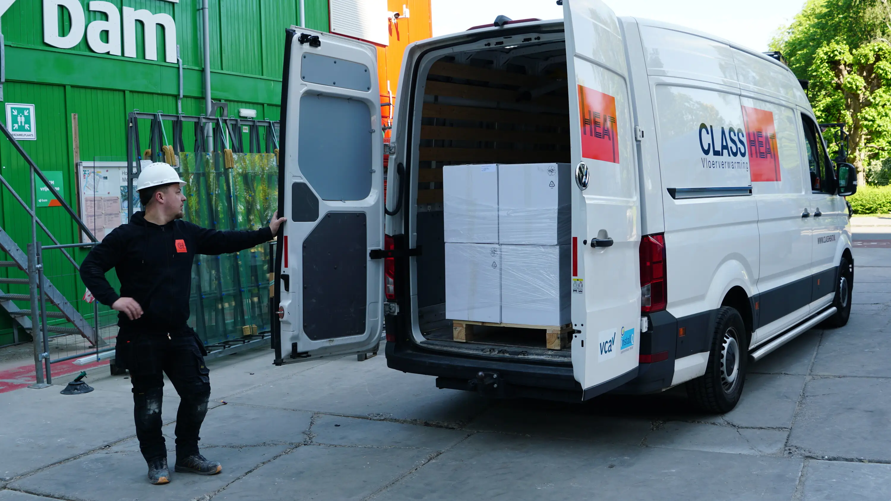 Class Heat bus bij levering van materialen