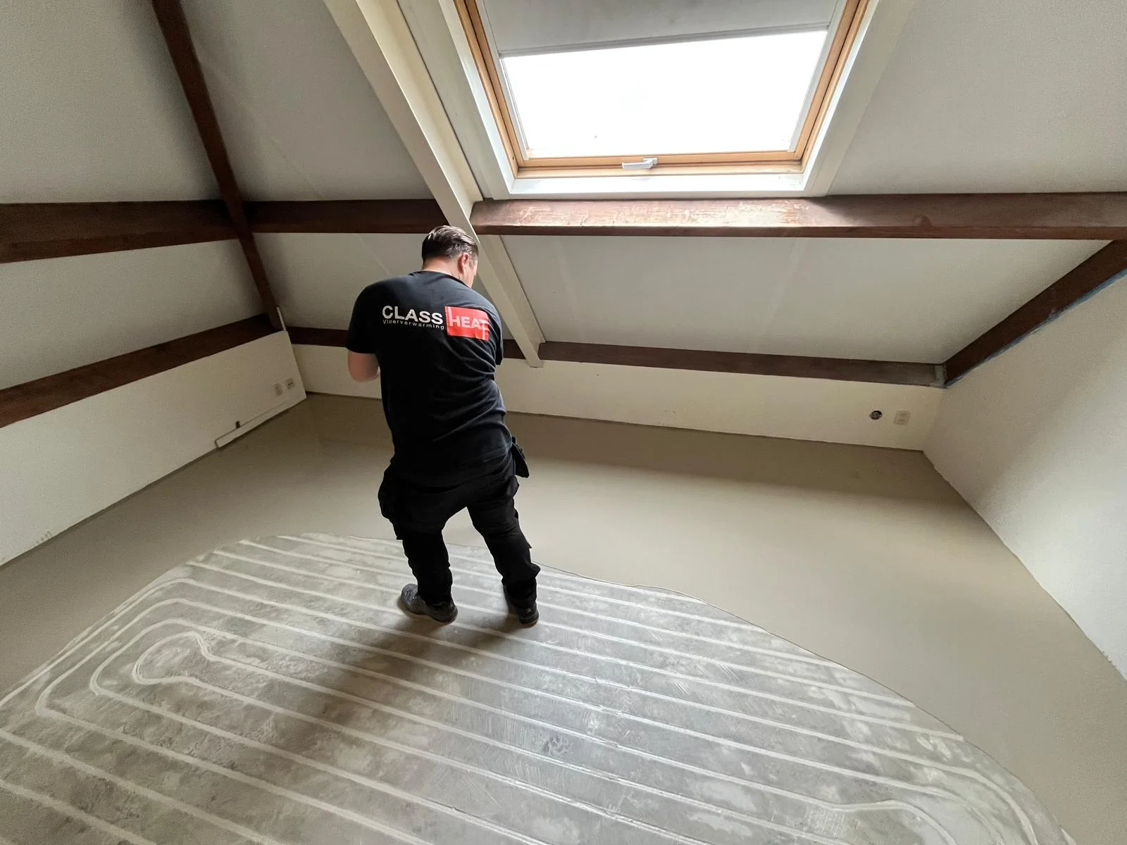Installatie van vloerverwarming door Class Heat