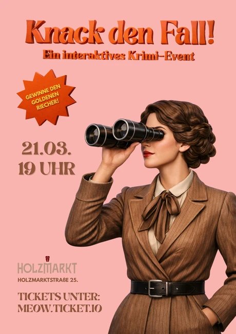 Solve the case – An interactive crime thriller event at the Holzmarkt