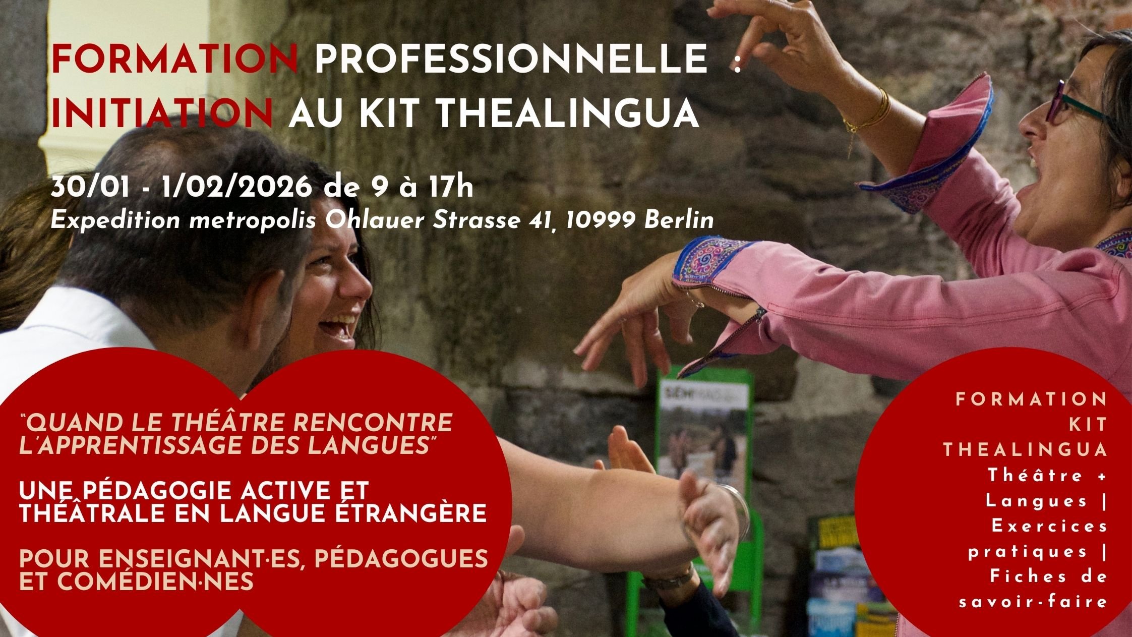 Formation professionnelle : Initiation au Kit THEALINGUA®
