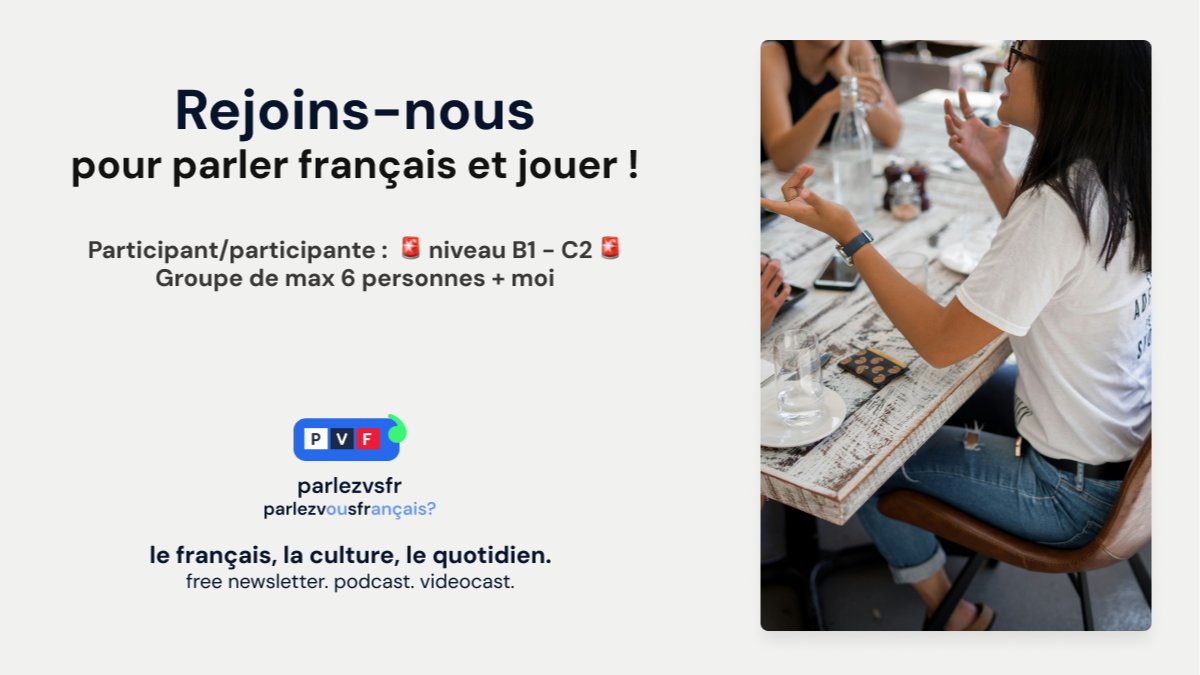 Parler français : Rencontre du Dimanche Matin 💬 🇫🇷