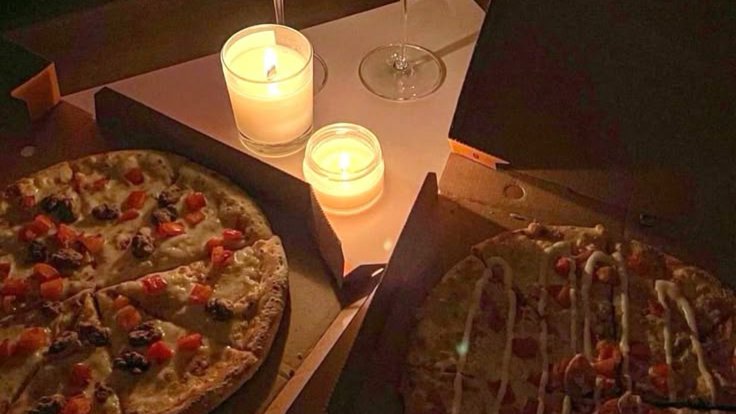 Candlelight Pizza with You… 🍕
