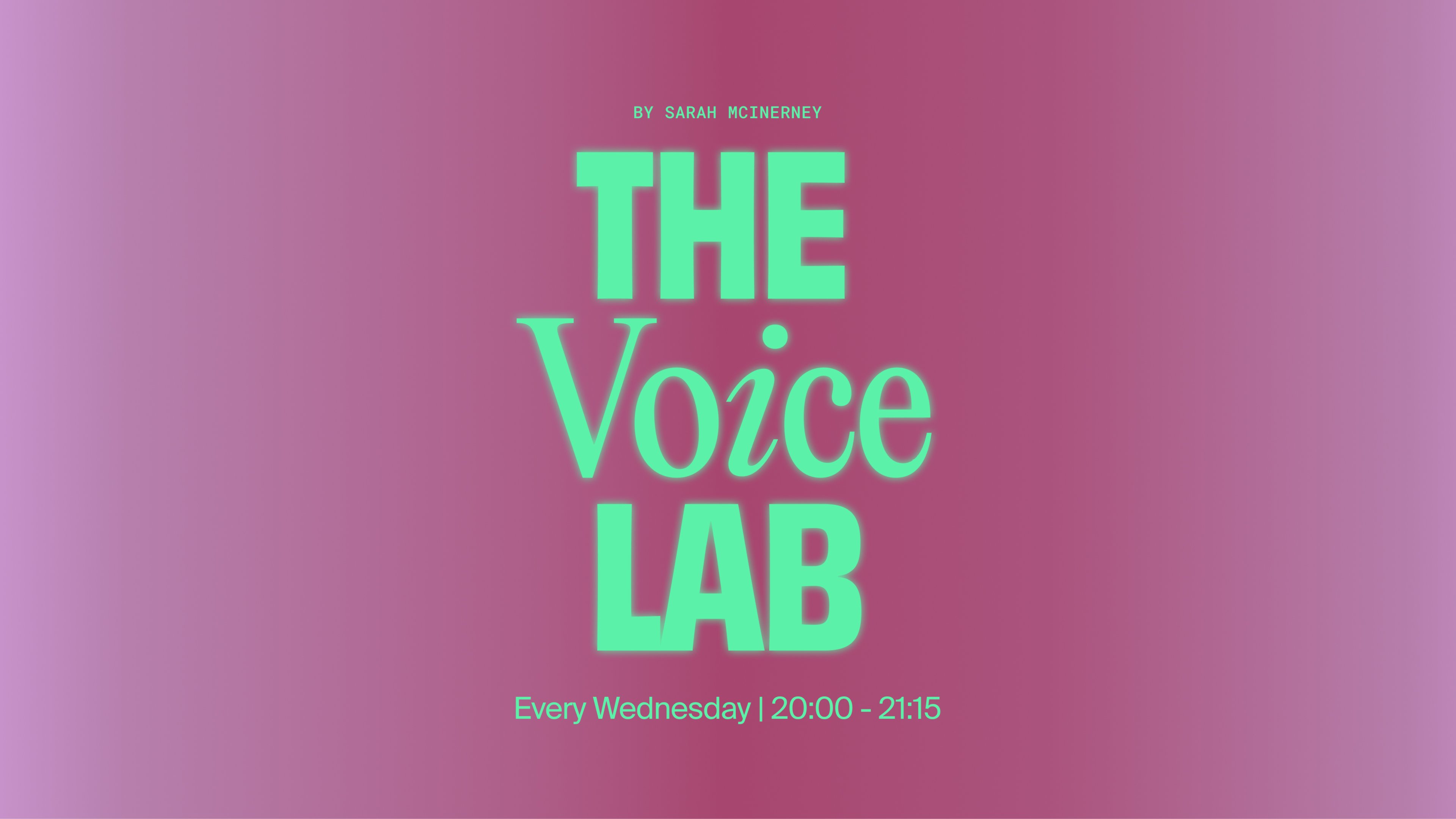 The Voice Lab - Experiments with Singing
