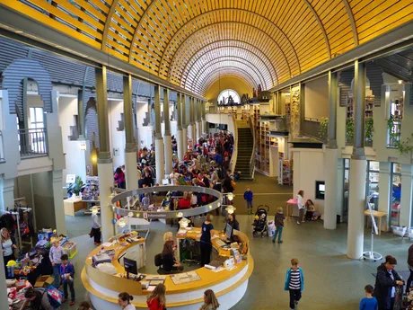 Children's flea market with entertainment program