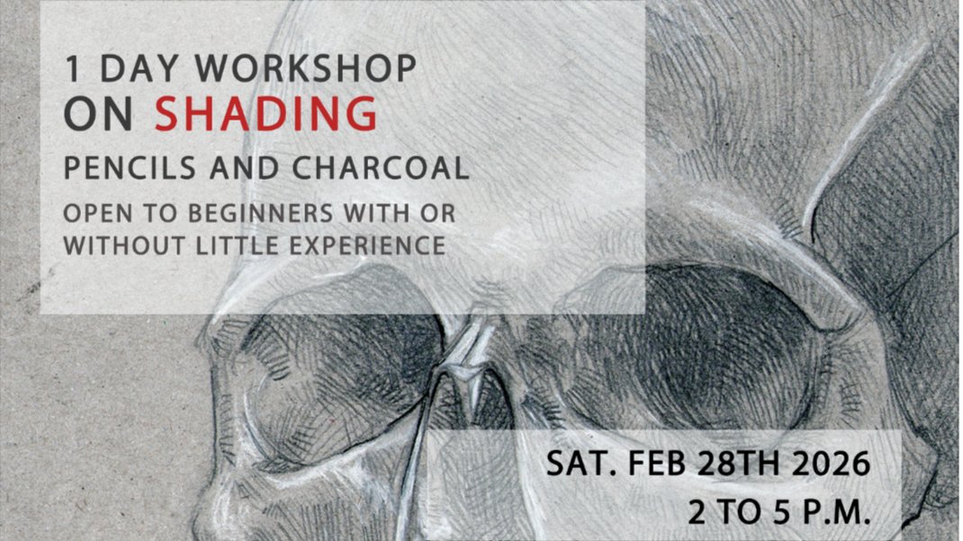 1 DAY WORKSHOP ON SHADING - PENCILS / CHARCOAL