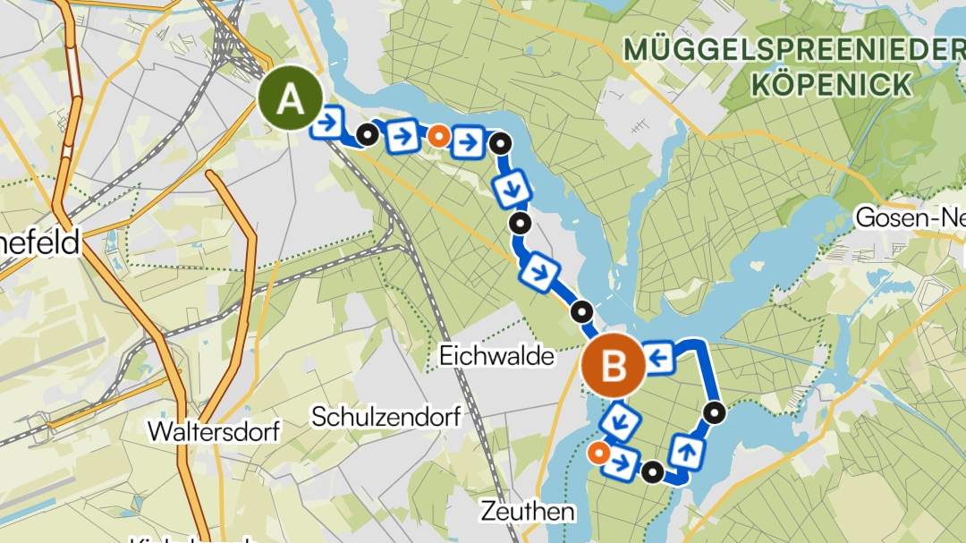 Hike - Grünau to Schmöckwitz - 16 Kms