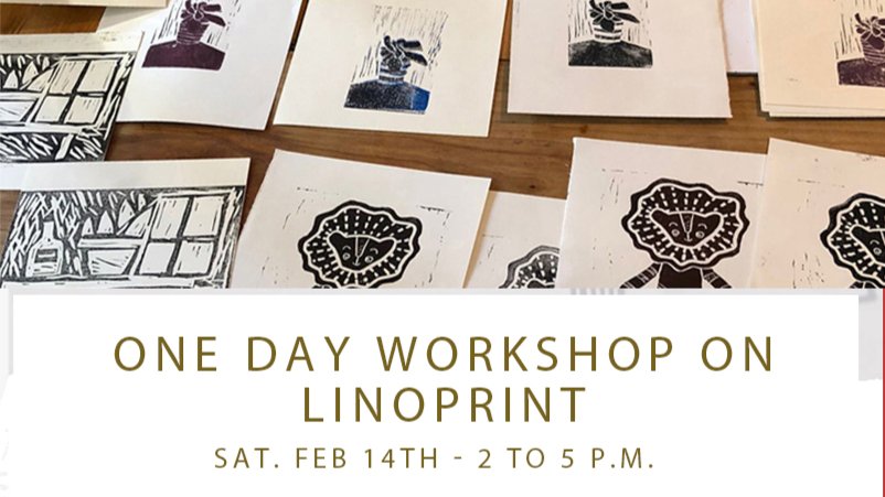 1 DAYS WORKSHOP ON LINOCUT with and without printing press