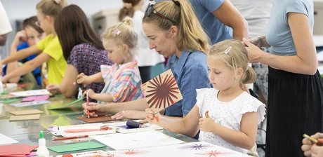 Museum dreams in stamp look