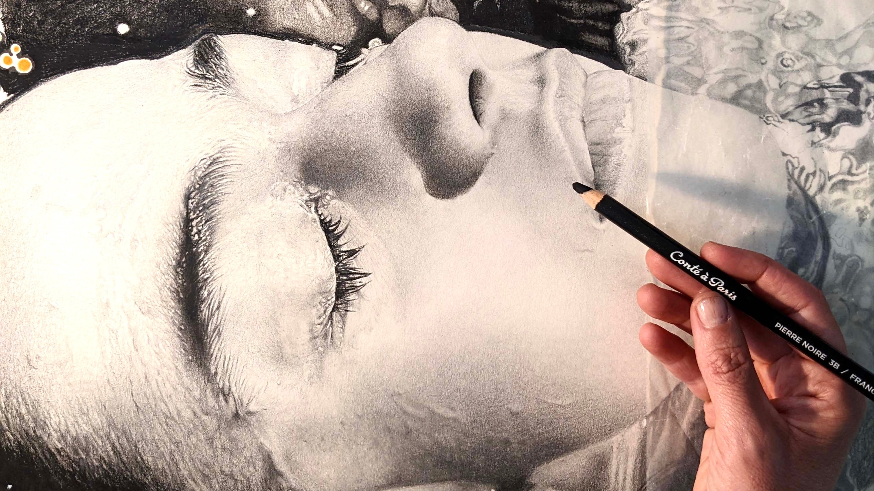 Realistic Portrait Drawing with Pencil