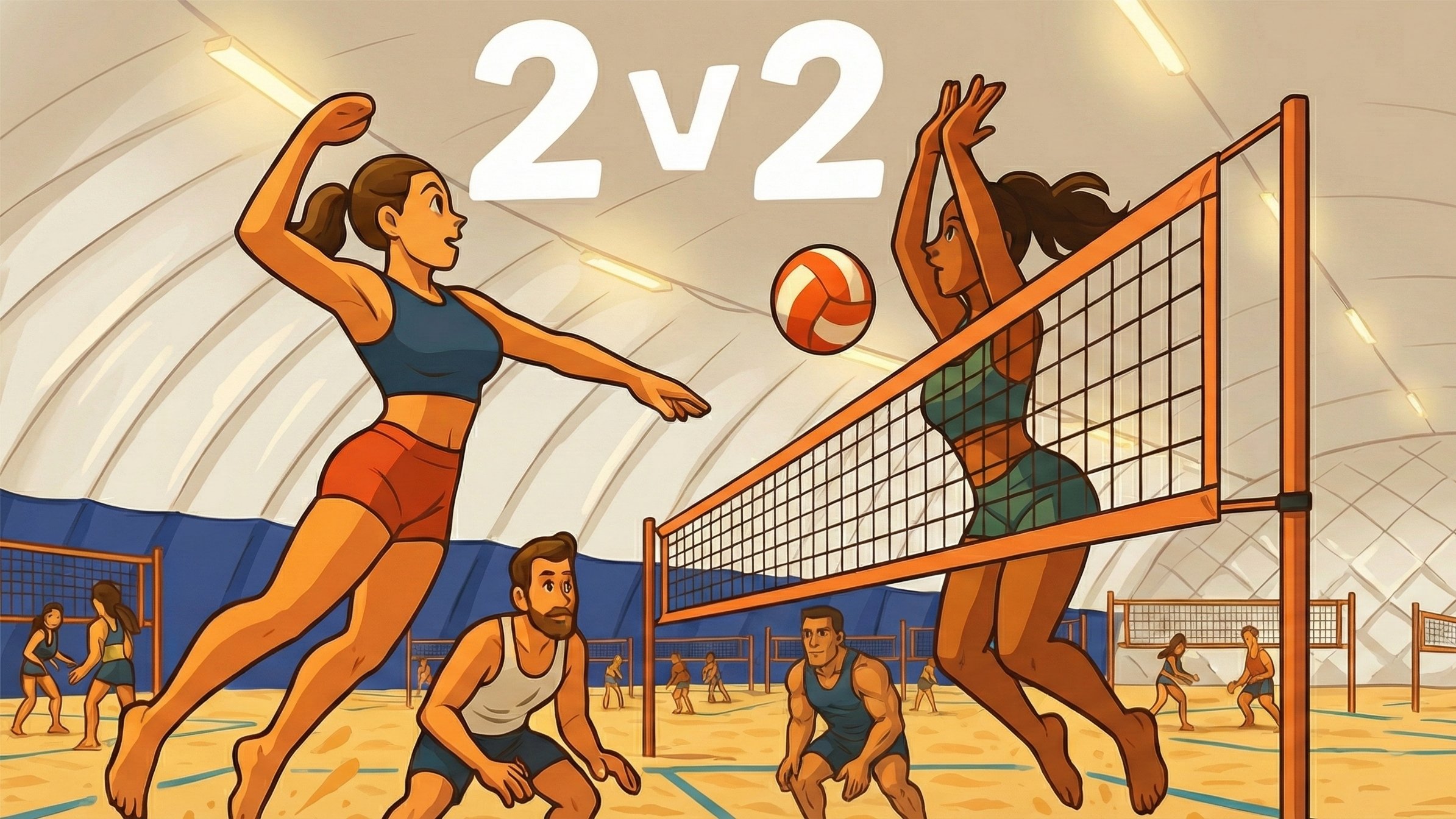 2v2 Intermediate+ Beach Volley πͺ