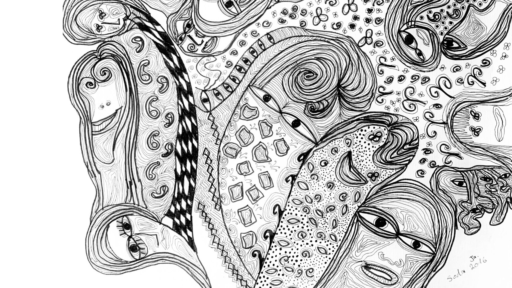 Schwarz auf Weiß: Deine Gedanken im Fluss