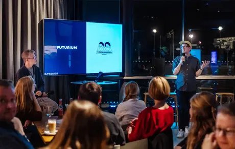 Who is still hard at work at this hour?