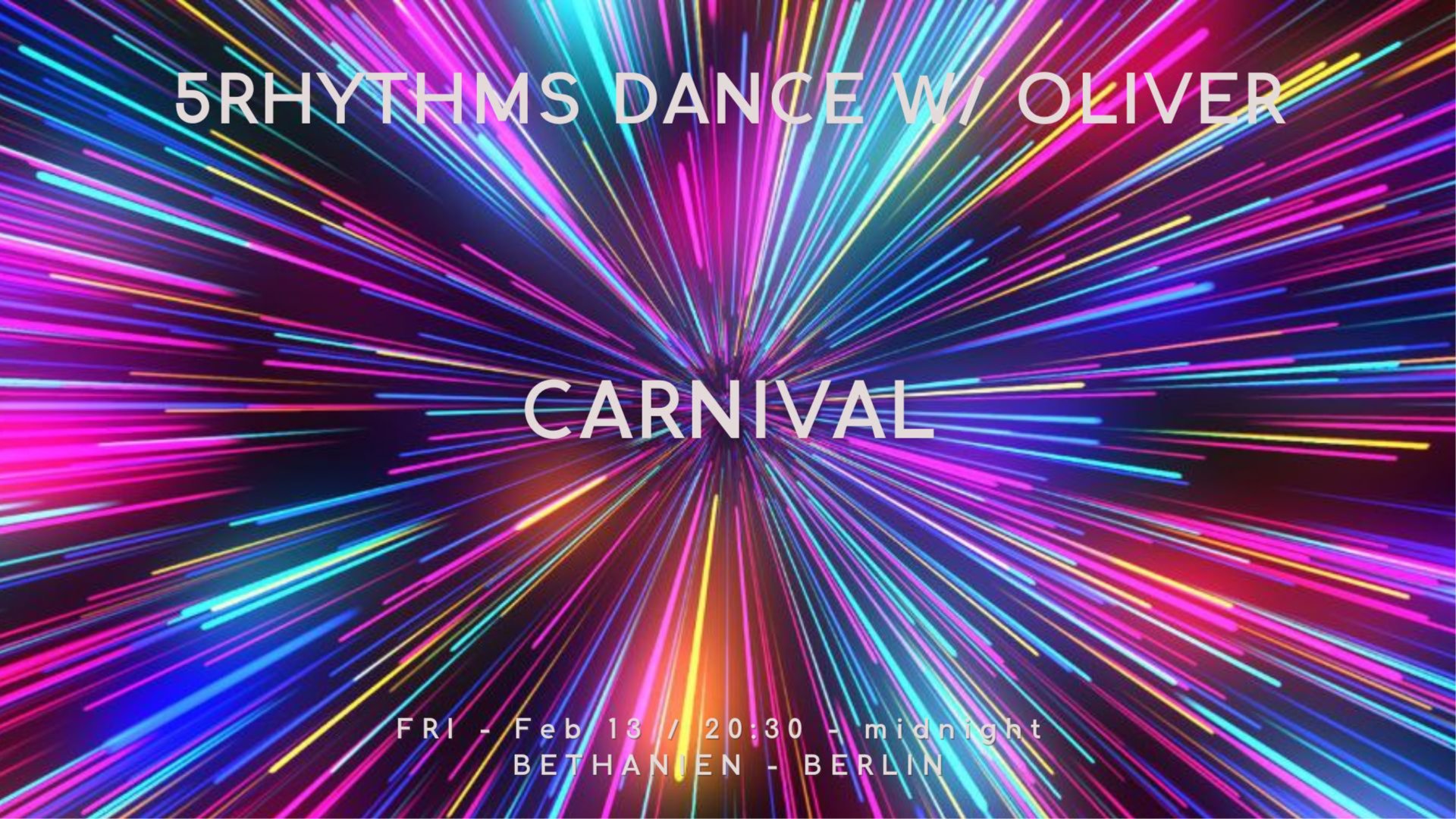5Rhythms Dance with Oliver 〜 CARNIVAL