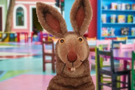 Fidget bunny freaks out