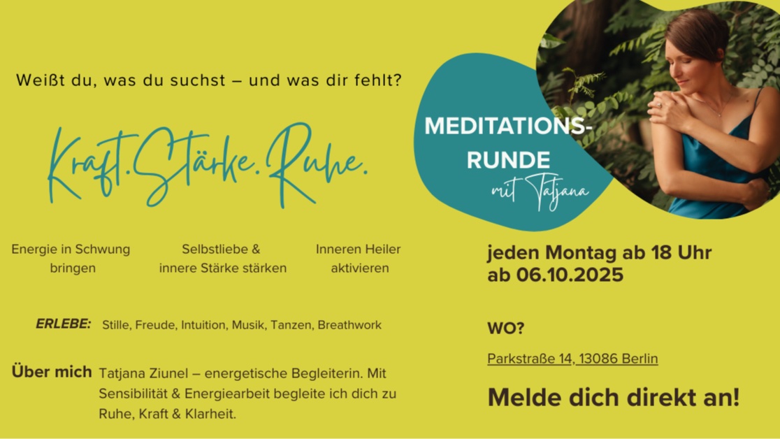 Meditationsrunde mit Tatjana