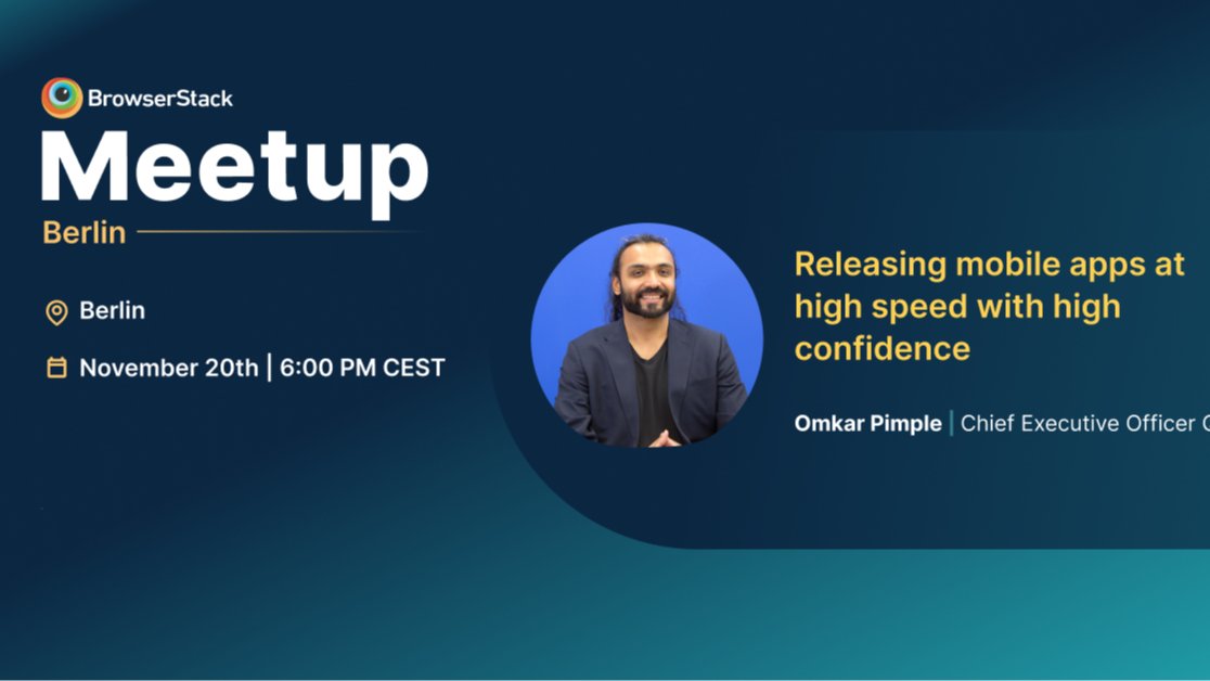 BrowserStack QA In-Person meetup - November