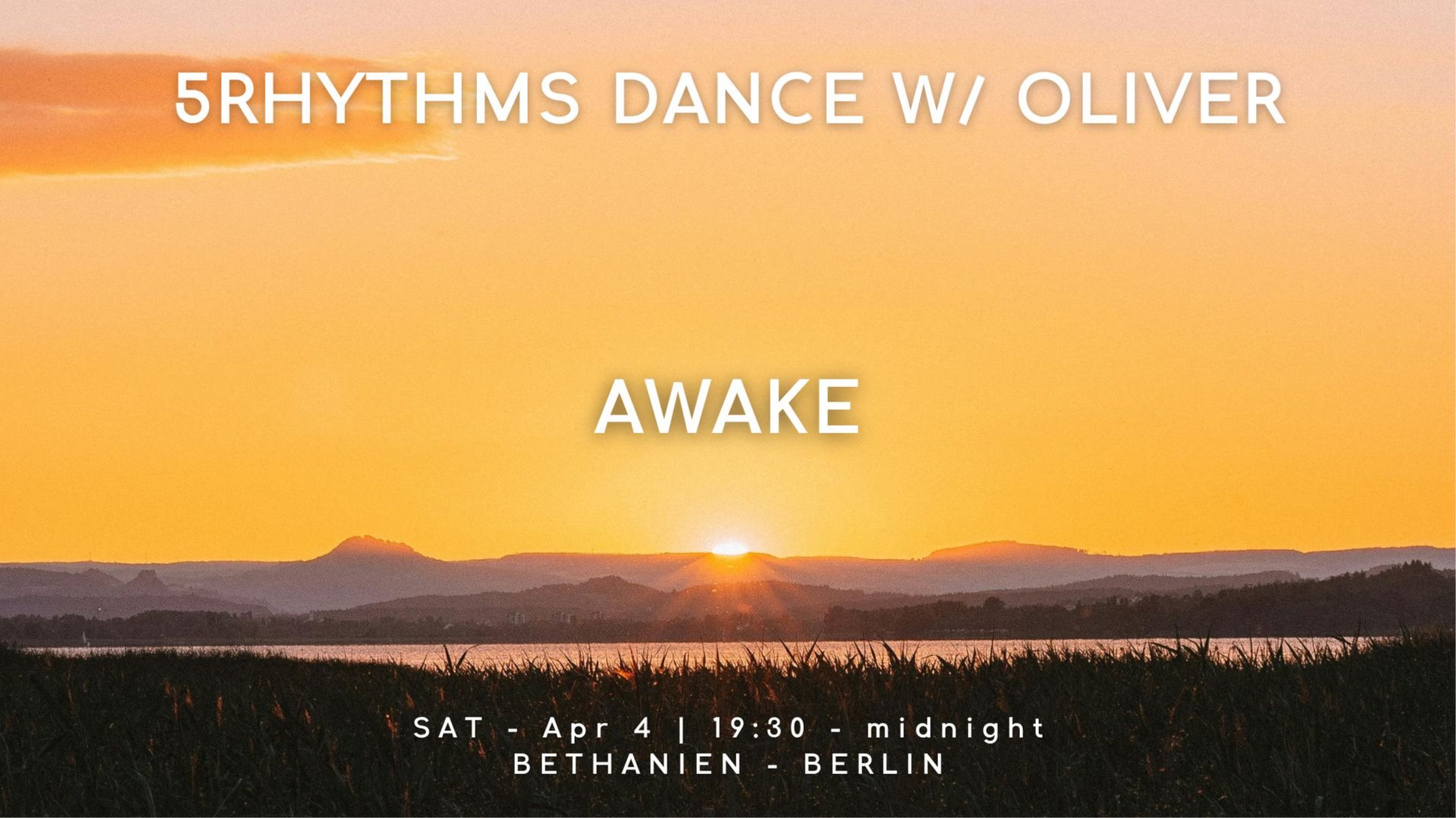 5Rhythms Dance with Oliver 〜 AWAKE