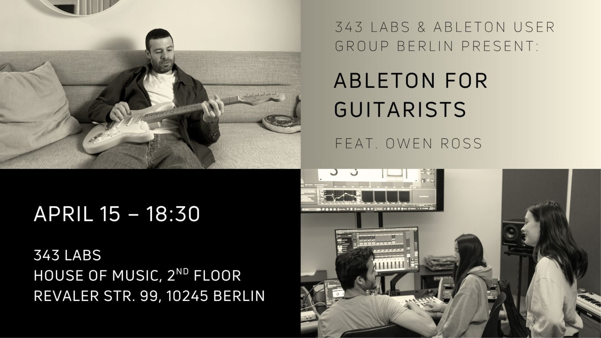 Ableton For Guitarists Masterclass with Owen Ross