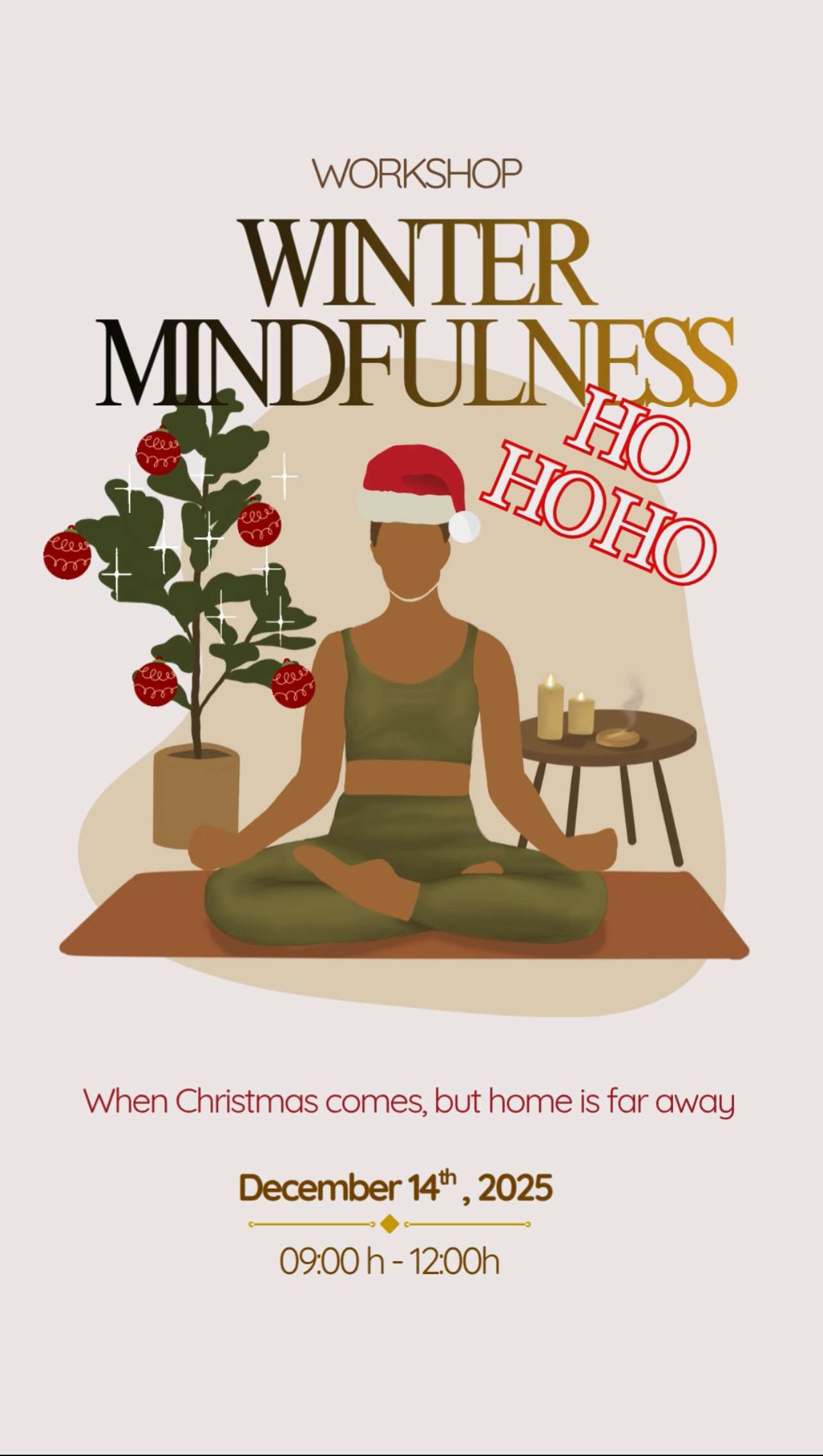 Xmas Yoga Workshop in PBerg: Asana Practice + Meditation + Cacao
