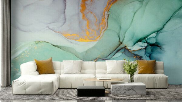 Golden Marble Elegance