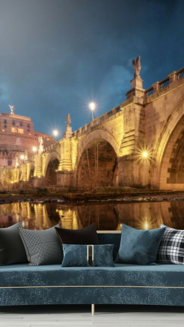 Majestic Castle Bridge Reflection