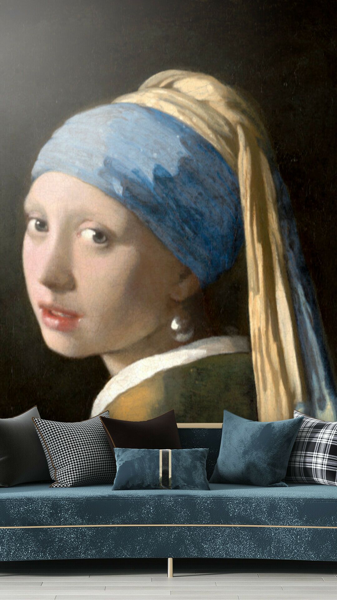 Elegant Pearl Earring Portrait