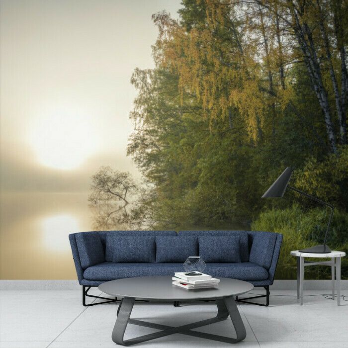 Misty Lakeside Dawn