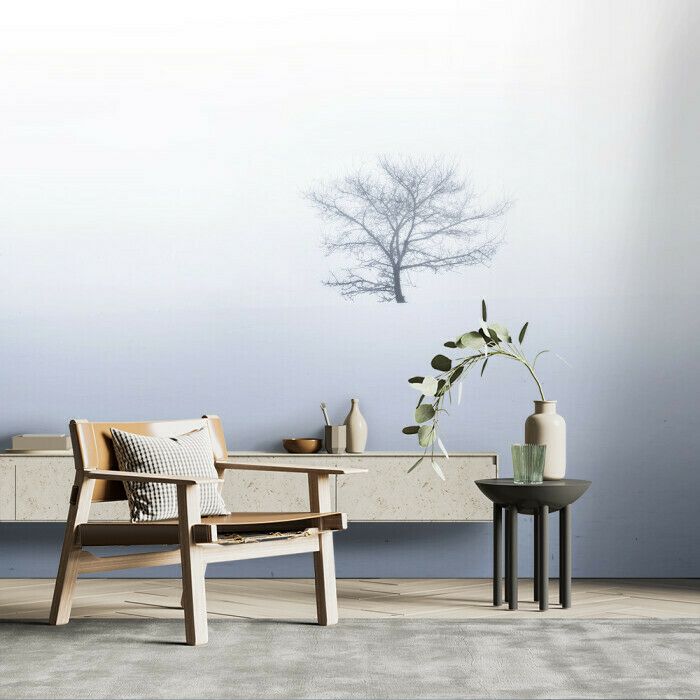Solitary Tree in Winter Mist