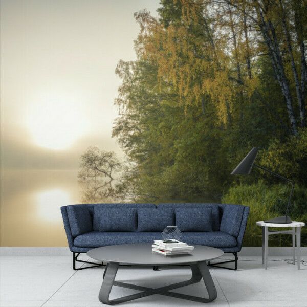 Misty Lakeside Dawn