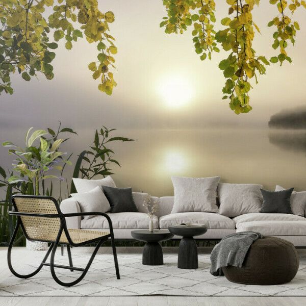 Misty Lakeside Dawn