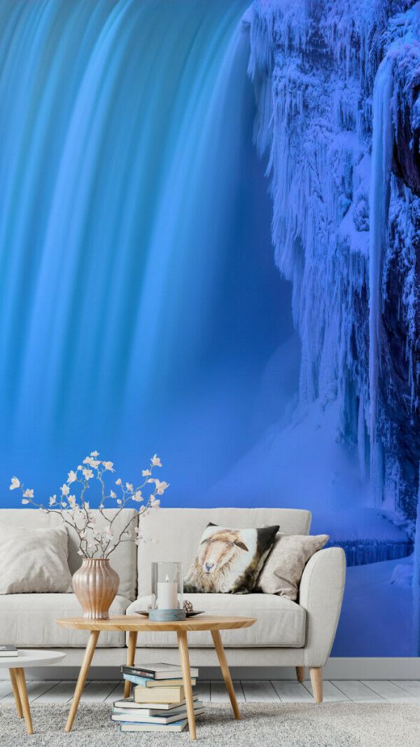 Frozen Waterfall Serenity