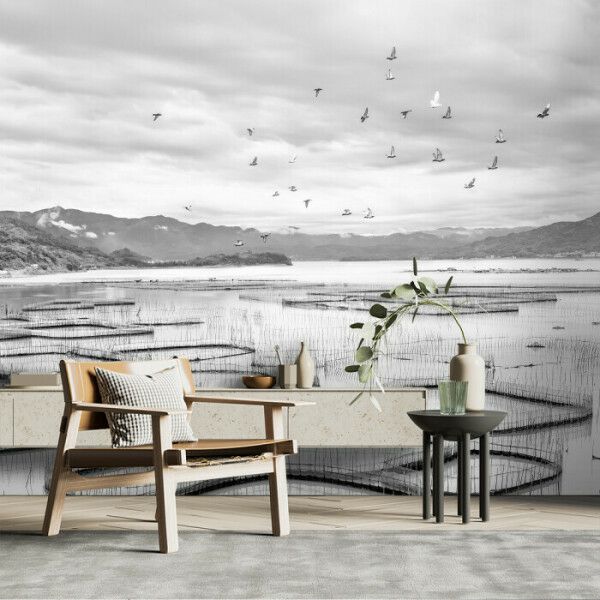 Serene Lakeside Birds