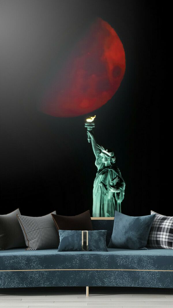 Crimson Moon Over Liberty