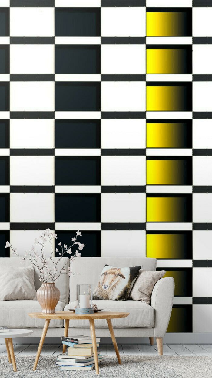 Yellow Stripe Optical Illusion