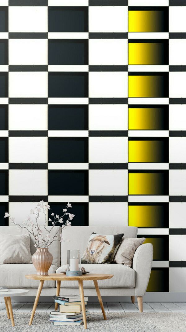 Yellow Stripe Optical Illusion