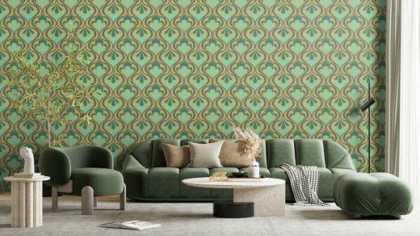Golden Teal Elegance