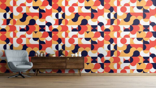 Retro Waves Mural