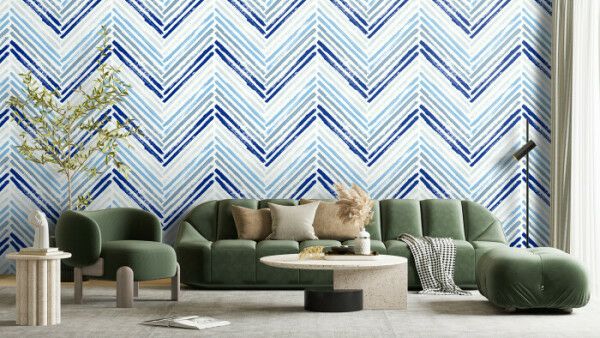 Crisp Chevron Blues