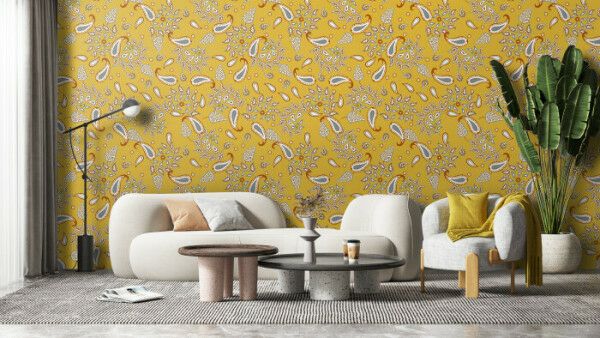 Golden Paisley Bliss