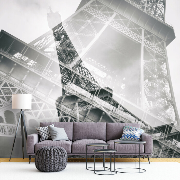 Ethereal Eiffel: A Monochrome Dream