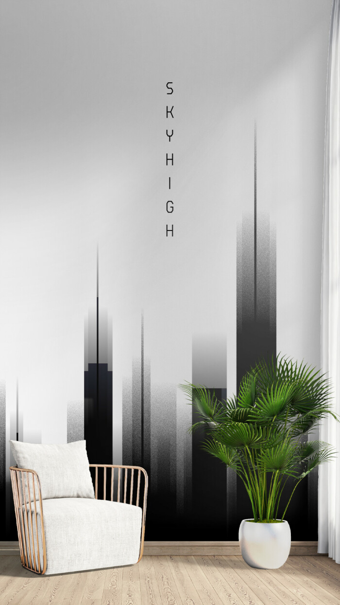 Graphic Art SKYHIGH - white