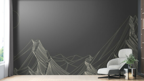 Monochrome Mountain Range