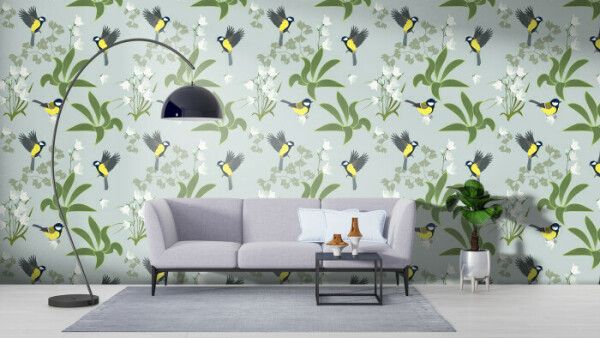 Whimsical Garden Birds
