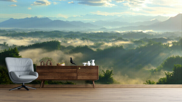 Misty Mountain Sunrise