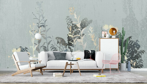 Misty Garden Silhouettes